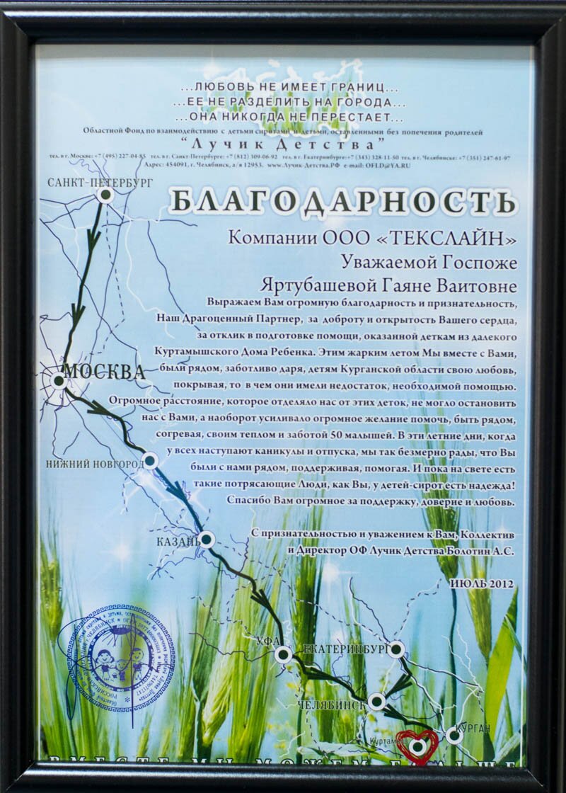 Благодарности